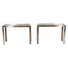 Pair of Console Tables in the Willy Rizzo Style