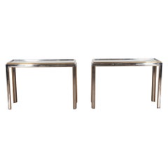 Pair of Console Tables in the Willy Rizzo Style