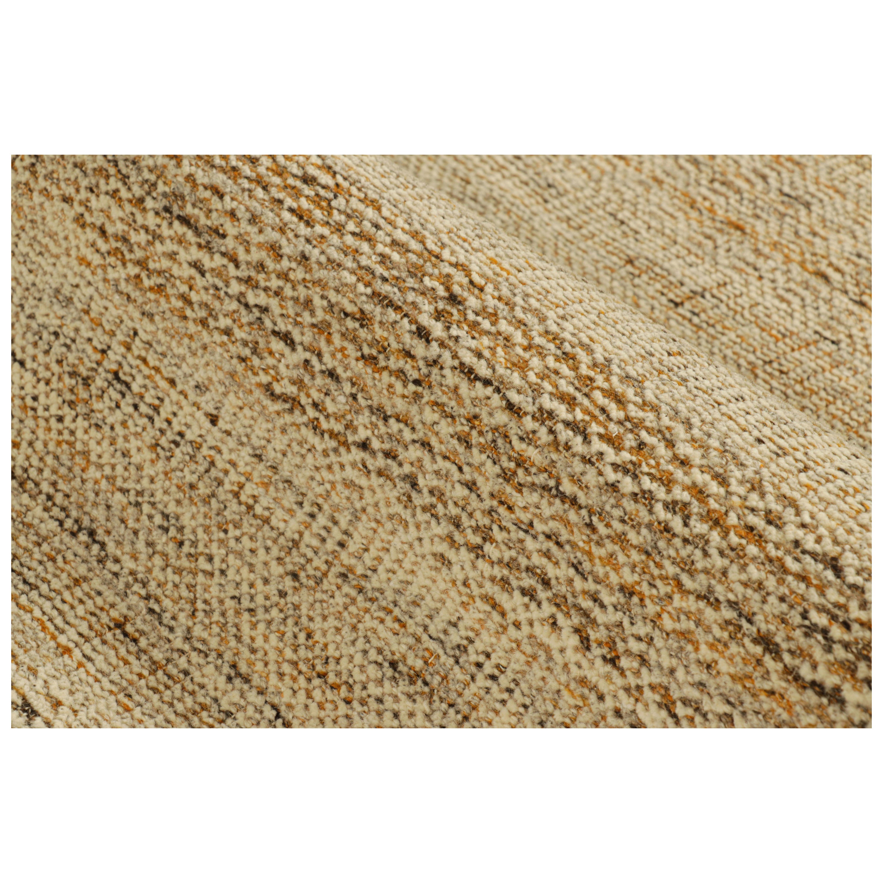 Rug & Kilim’s Contemporary Textural Rug in Tones of Beige/Brown For Sale