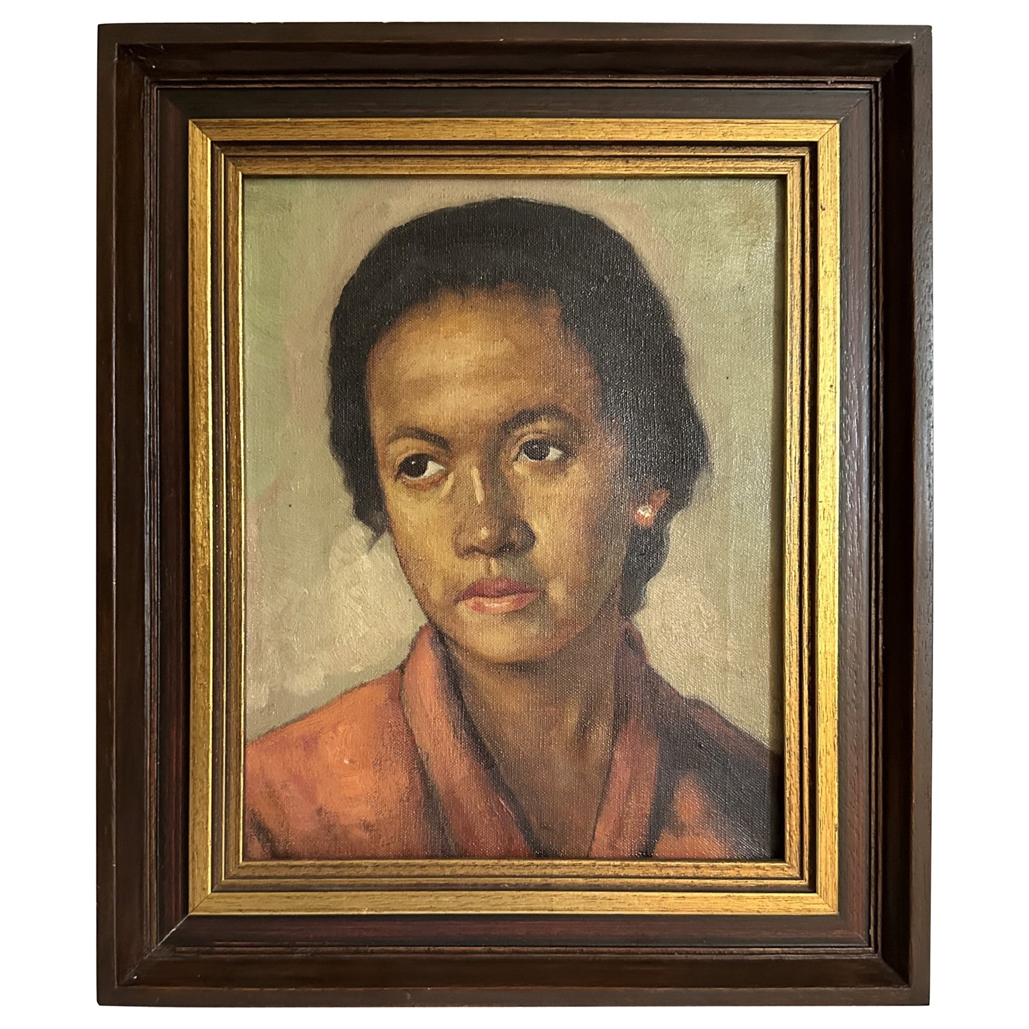 Early 20th Century Ashcan School Social Realist Portrait Women of Color. For Sale