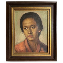 Early 20th Century Ashcan School Social Realist Portrait Women of Color.