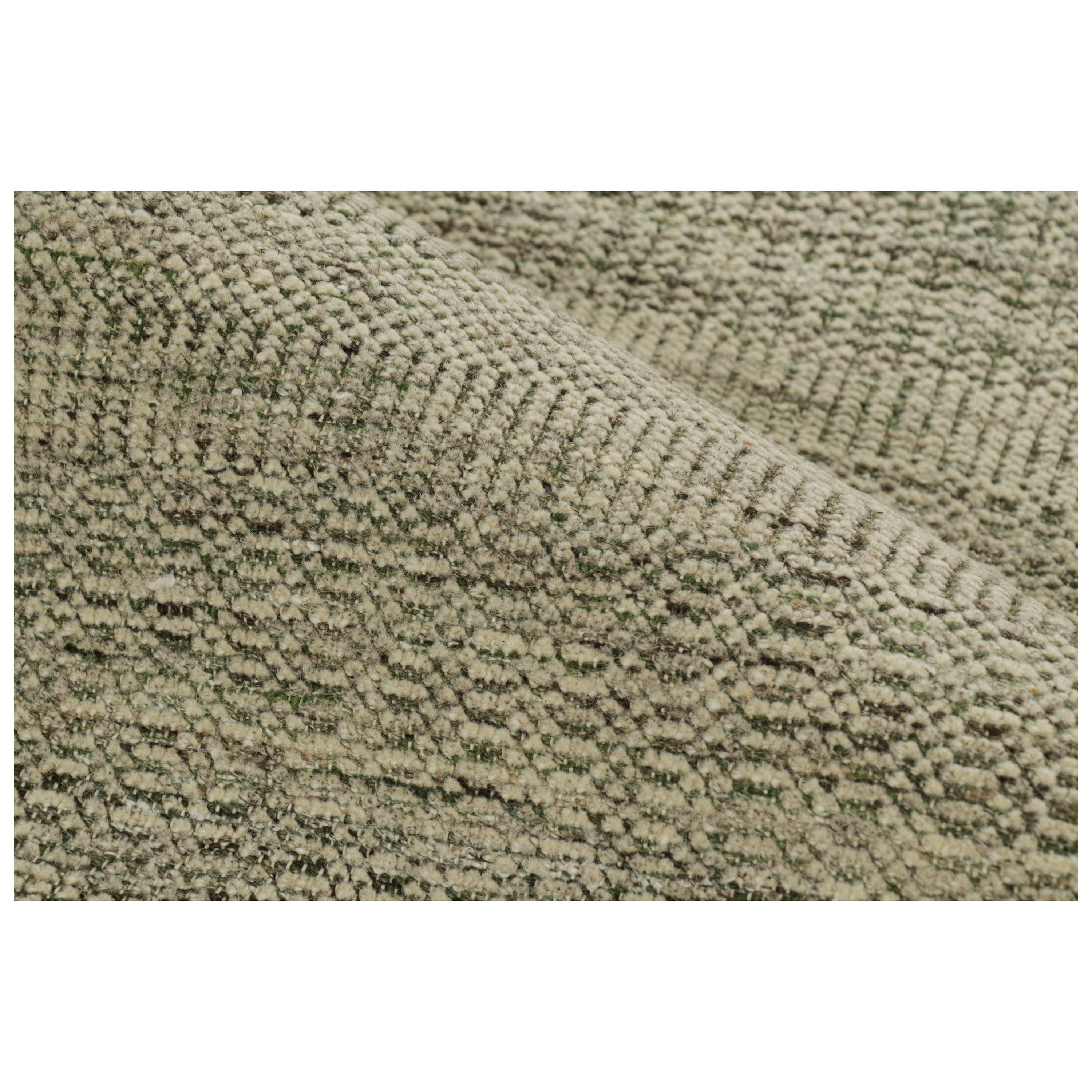 Rug & Kilim’s Contemporary Textural Rug in Tones of Green