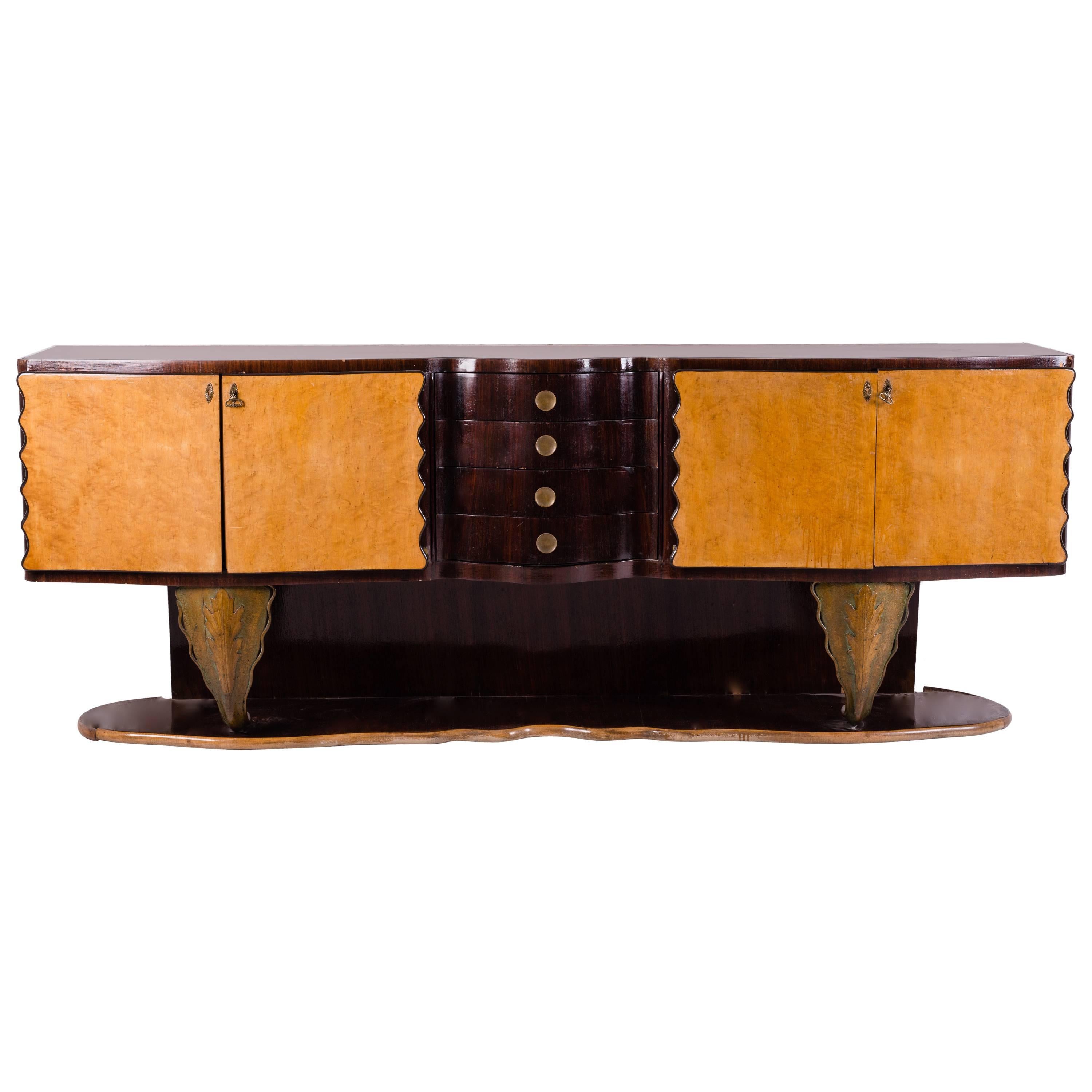 Italian Art Deco Sideboard by Pier Luigi Colli, 1930s For Sale