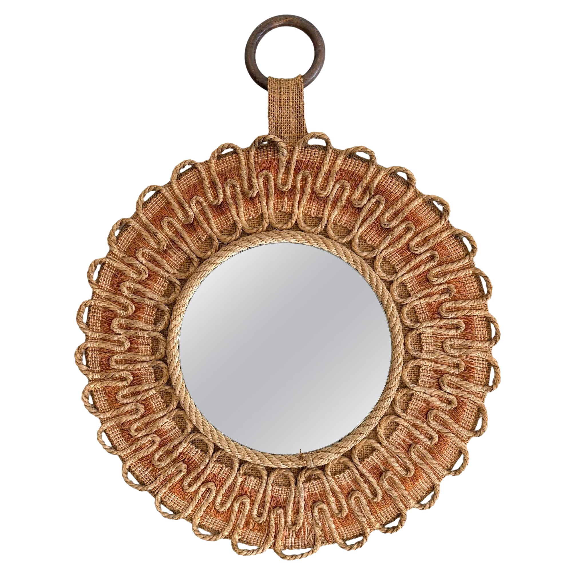 Rope Mirror, 1950s France For Sale