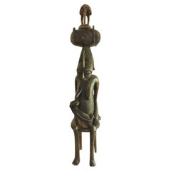 Hand carved maternity statue by the Bamana people of Mali, 1960s