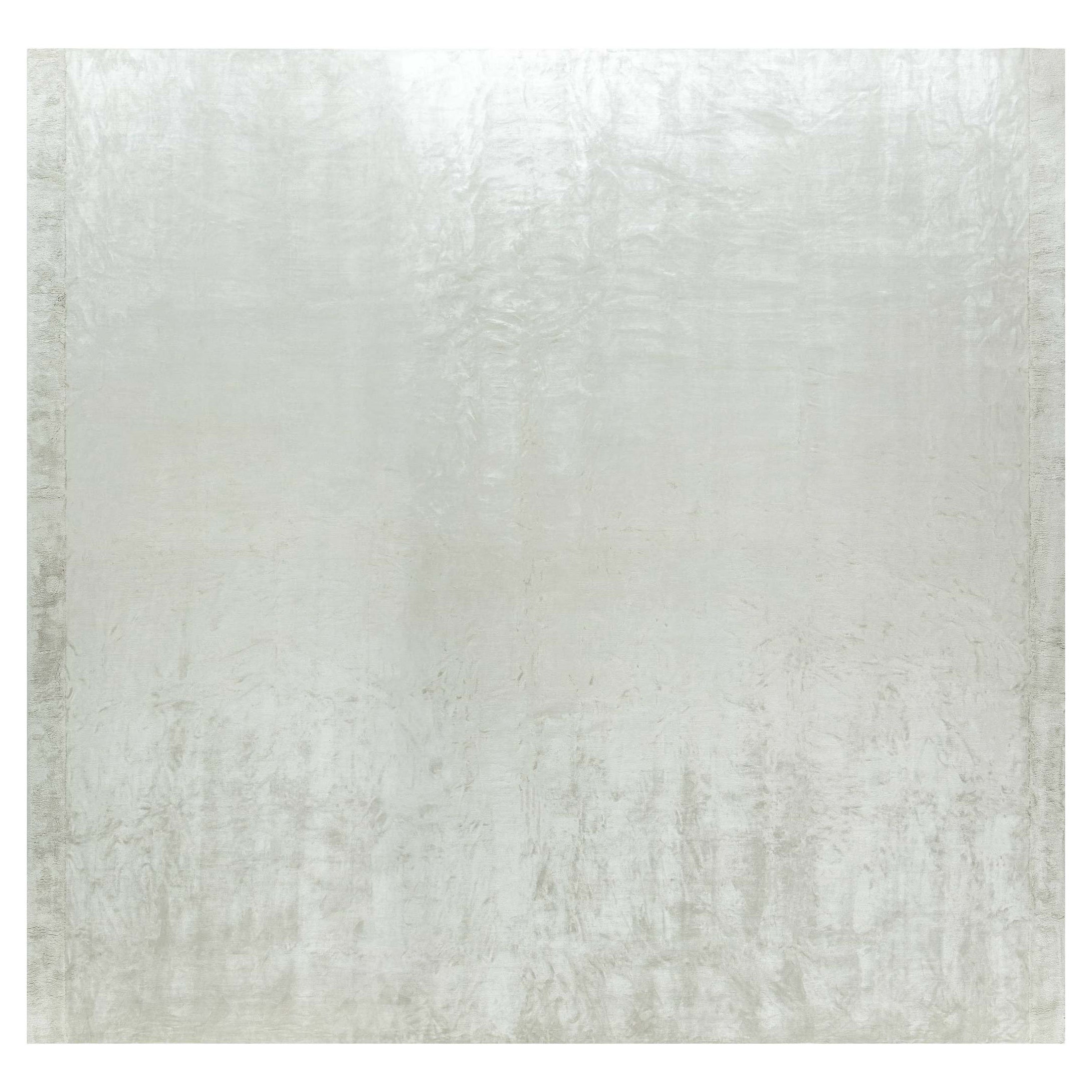 Contemporary Silver Grey Silk Rug by Doris Leslie Blau For Sale