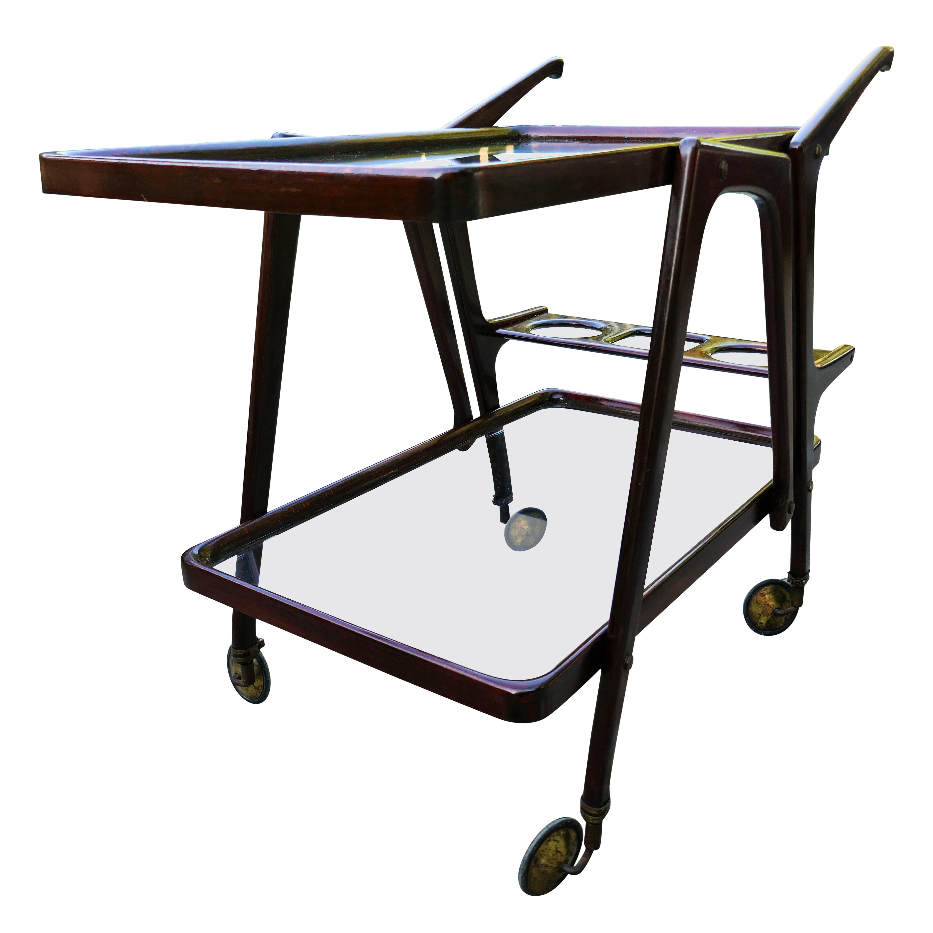 Carrello bar scultura attribuito a Ico Parisi per De Baggis