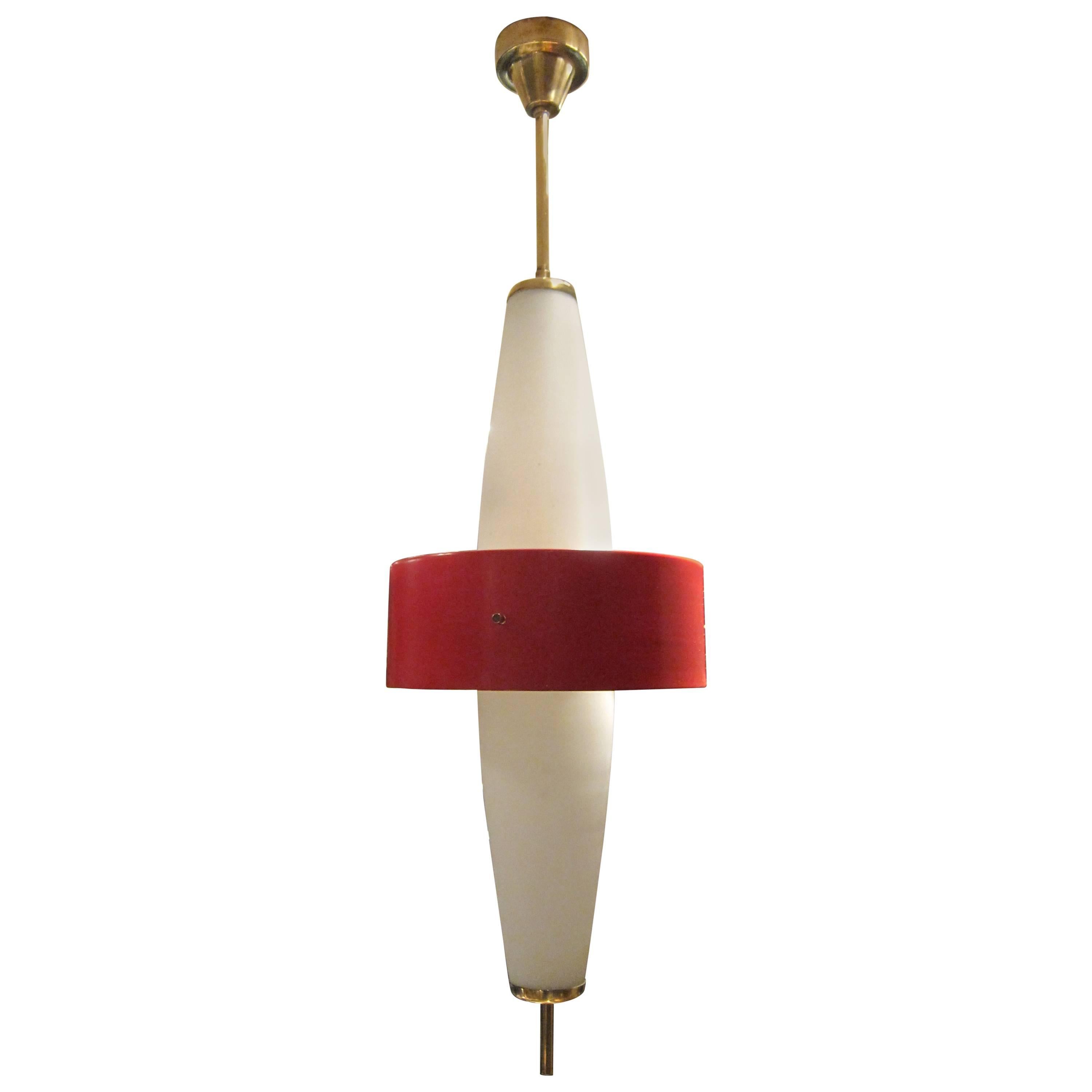 Angelo Brotto, "Esperia" Ceiling Lamp, Italy, 1950 For Sale