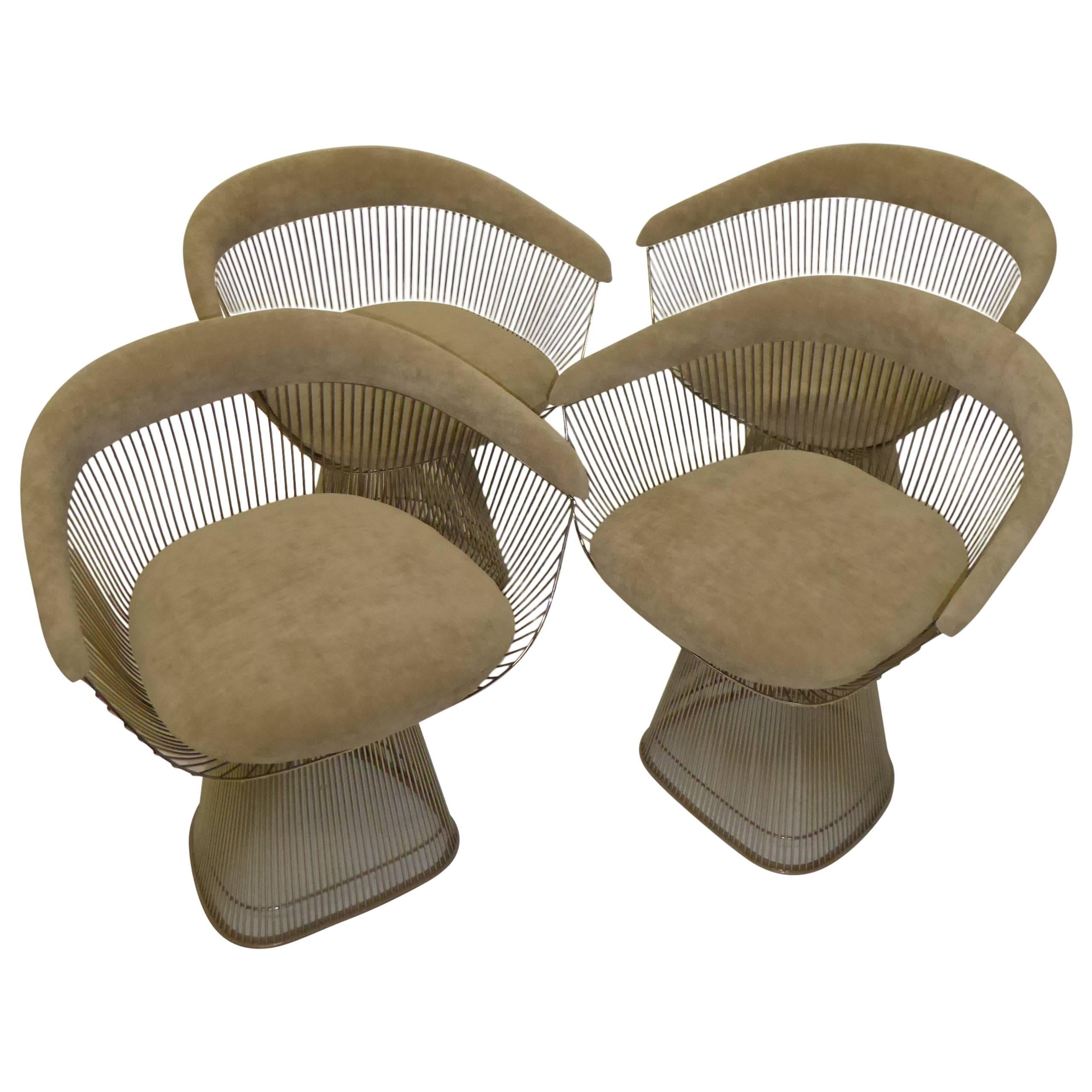 Four Iconic Warren Platner Armchairs for Knoll
