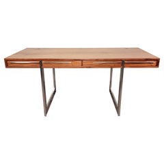 Used Oiled Walnut and Steel AK 1340 Executive Desk by Nissen & Gehl MDD