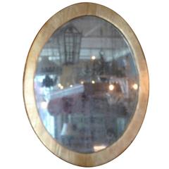 French Late xix Oval Wood Framed Mirror 2
