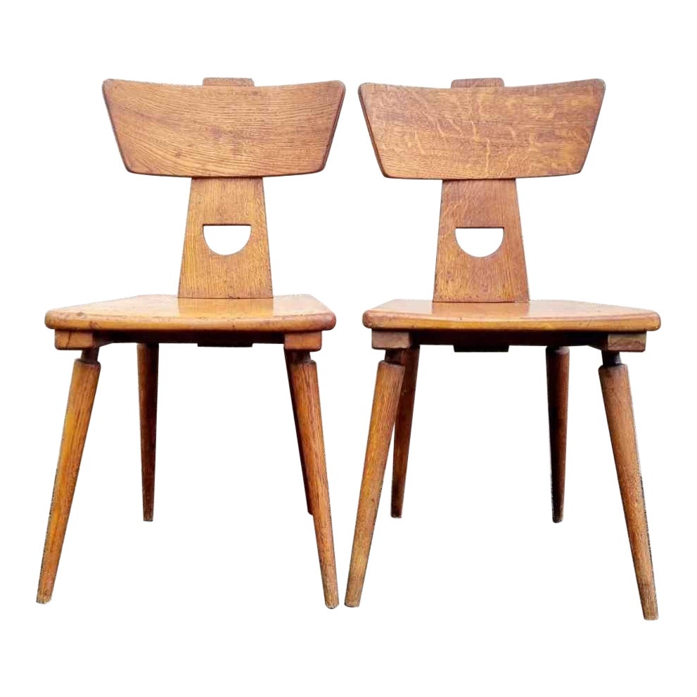 Pair of Jacob Kielland Brandt Chairs for I.Christiansen, Denmark 60s For Sale