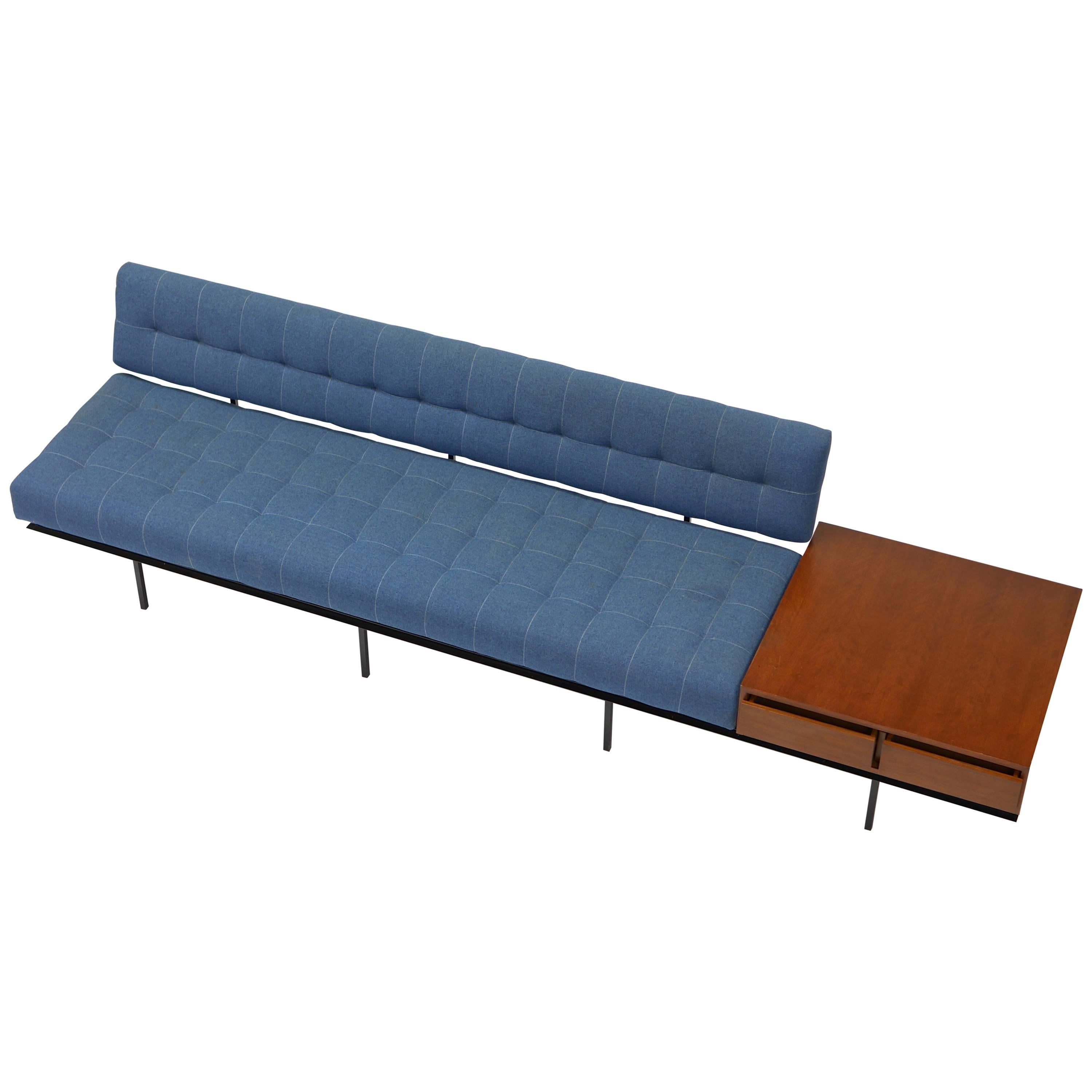 Minimalist Sofa and Cabinet by Florence Knoll For Sale