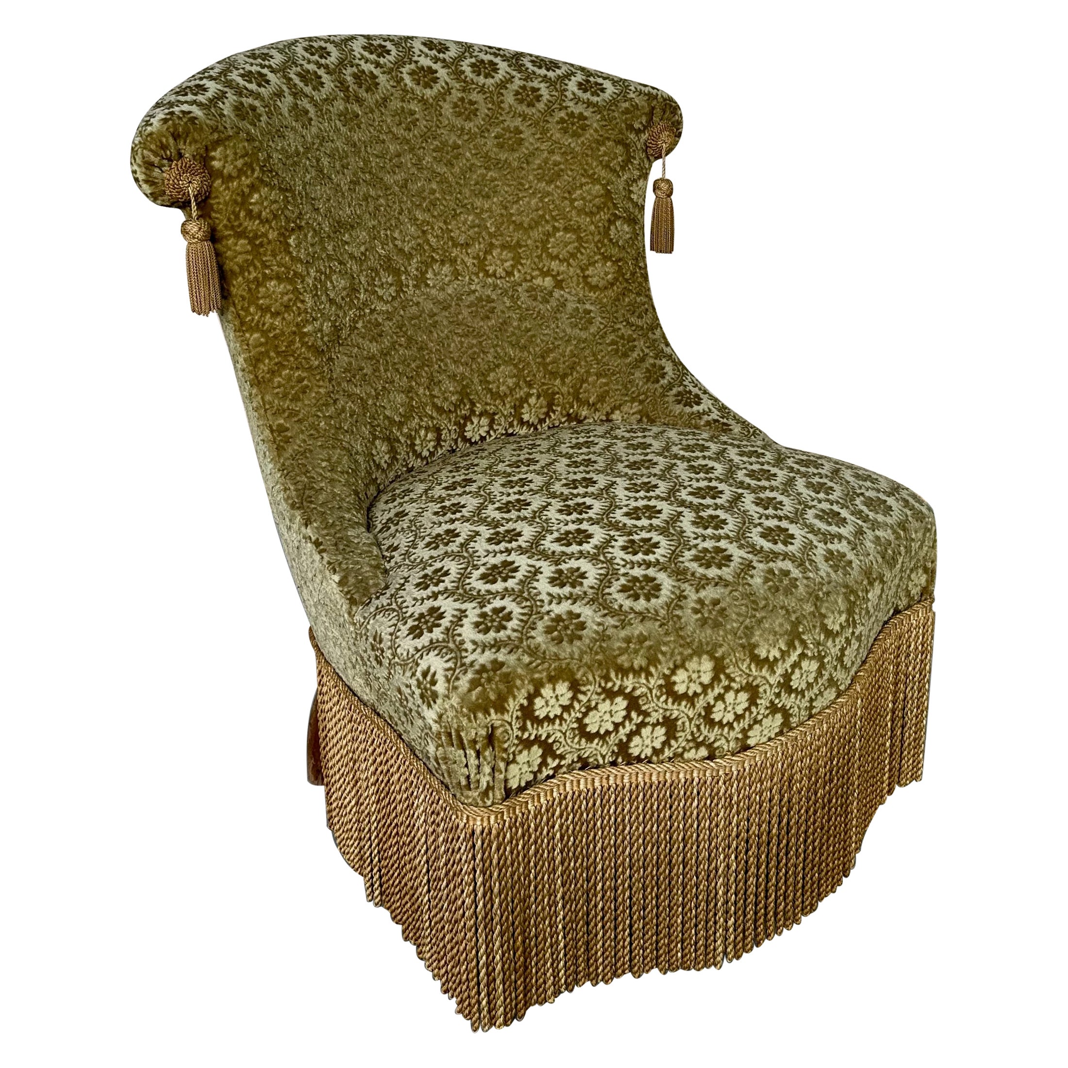 French 19th Century Slipper Chair For Sale