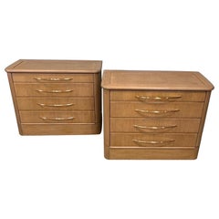 Vintage A Pair of Bedside Chests 
