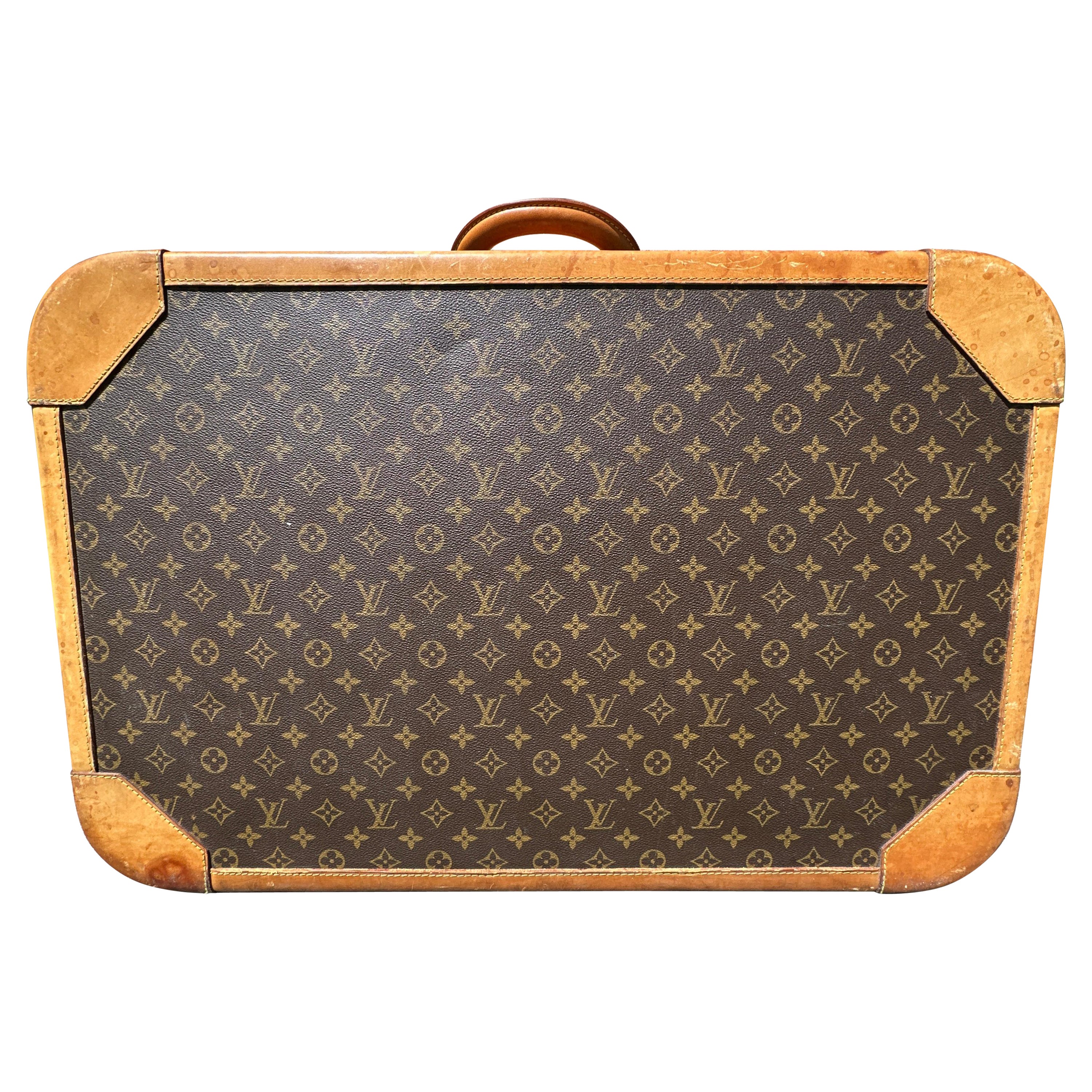 Vintage Louis Vuitton Stratos 70 Secret Lock Suitcase For Sale