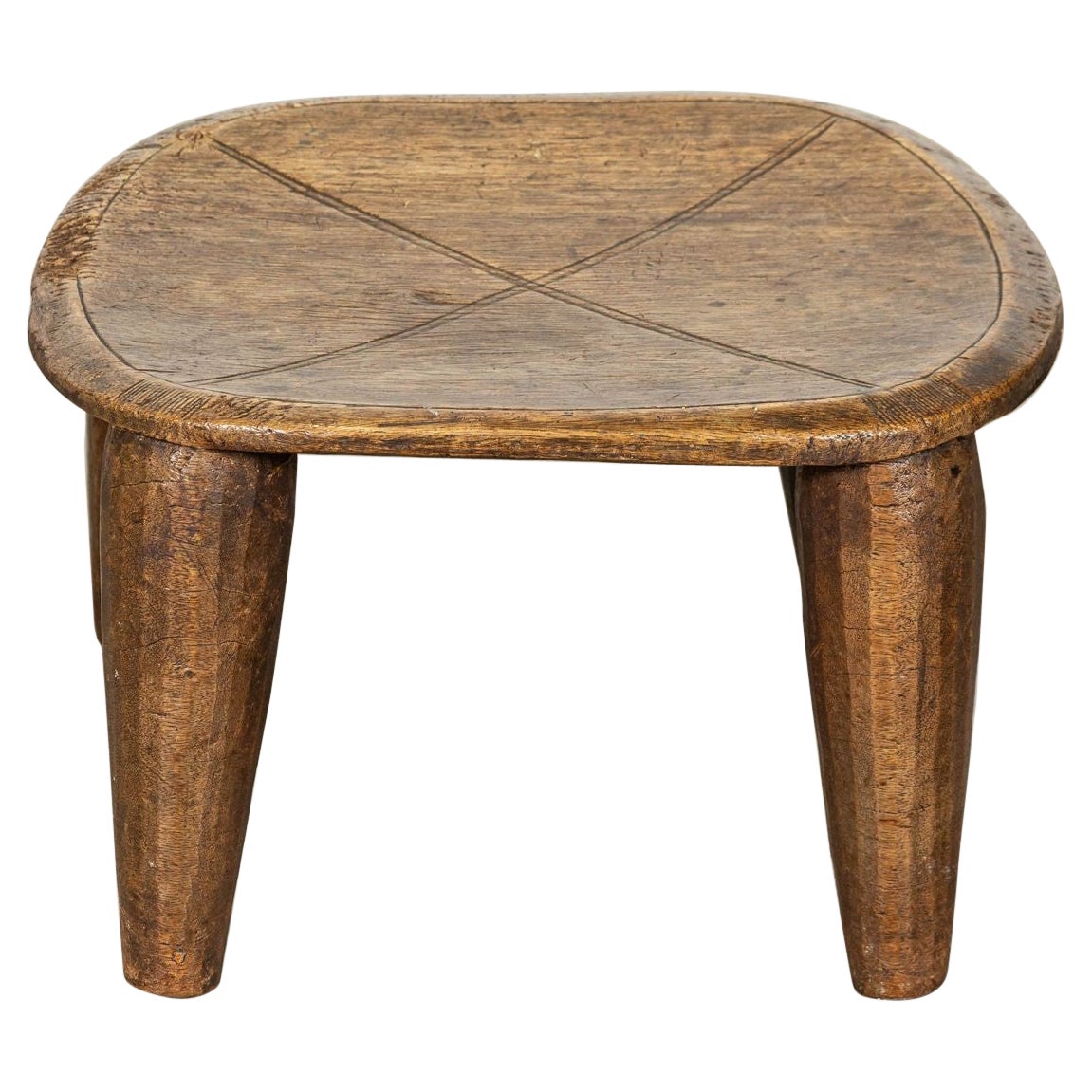 Tabouret / Table d'appoint africain Senufo