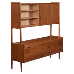 Credenza de bar de teca danesa de 1958, Hans Wegner para Ry Møbler