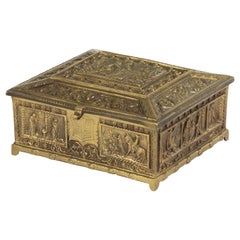 Antique Decorative Bronze Box 