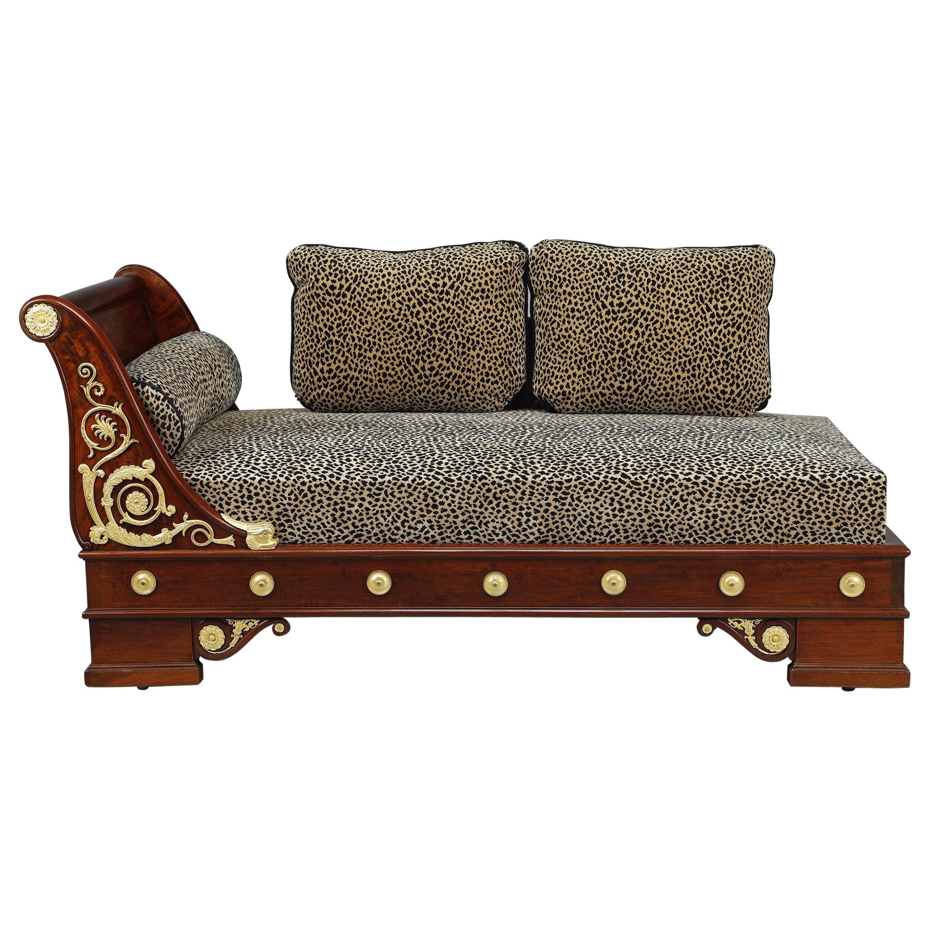 Empire period Day Bed, from the designs of Percier & Fontaine  For Sale