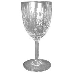 Retro Baccarat Crystal Paris "Cut" Pattern Tall Water Goblet