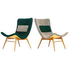 Lounge Chairs by Miroslav Navratil for Cesky Nabytek in the 1950s