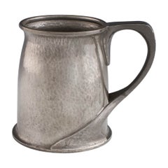Antique Tudric for Liberty Pewter Tankard Designed by Oliver Baker 1902