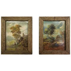 Pair of Dutch or Flemish Landscapes on Copper