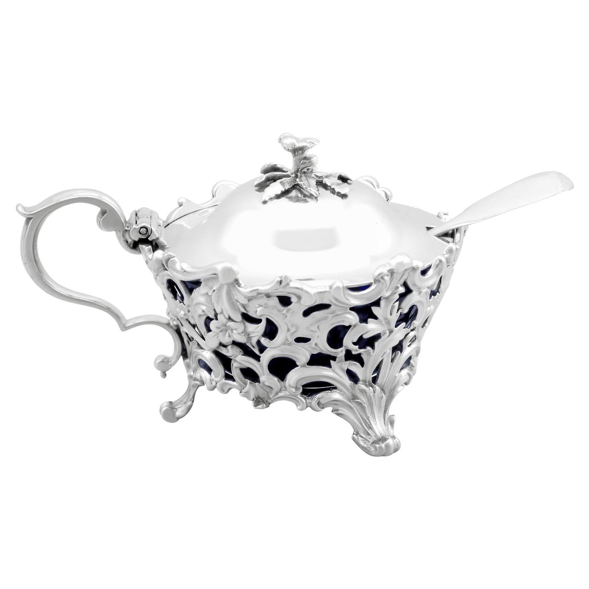 Antique Victorian Sterling Silver Mustard Pot (1844)