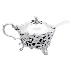 Antique Victorian Sterling Silver Mustard Pot (1844)