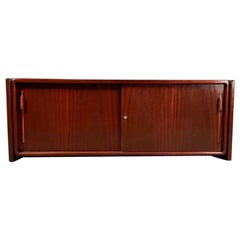 Rosewood Dyrlund Danish Sliding Sideboard Credenza Mid Century Vintage Retro MCM