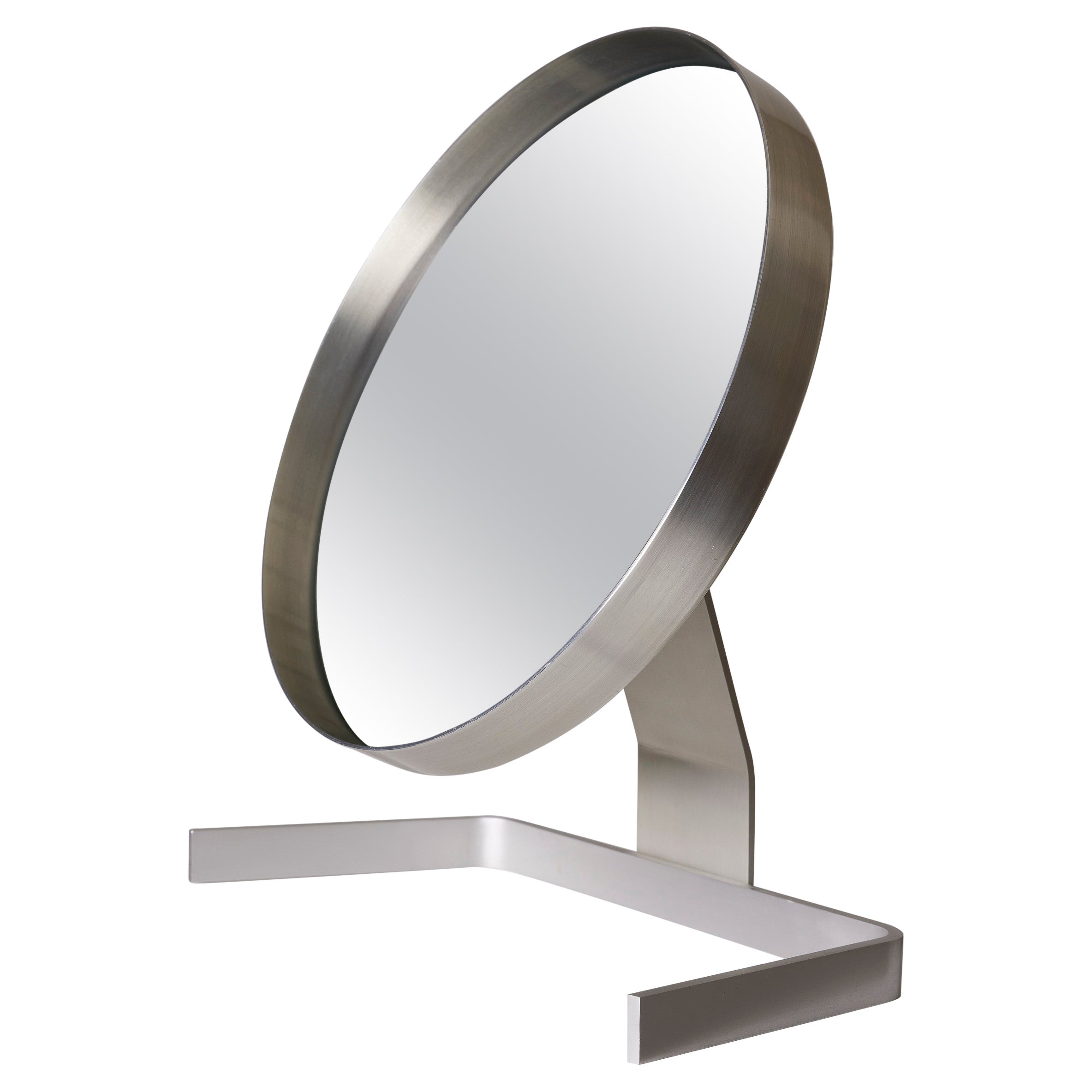 Metal mirror by Pierre Vandel For Sale