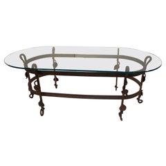 Early 20th Century Arts & Crafts Oval Coffee Table