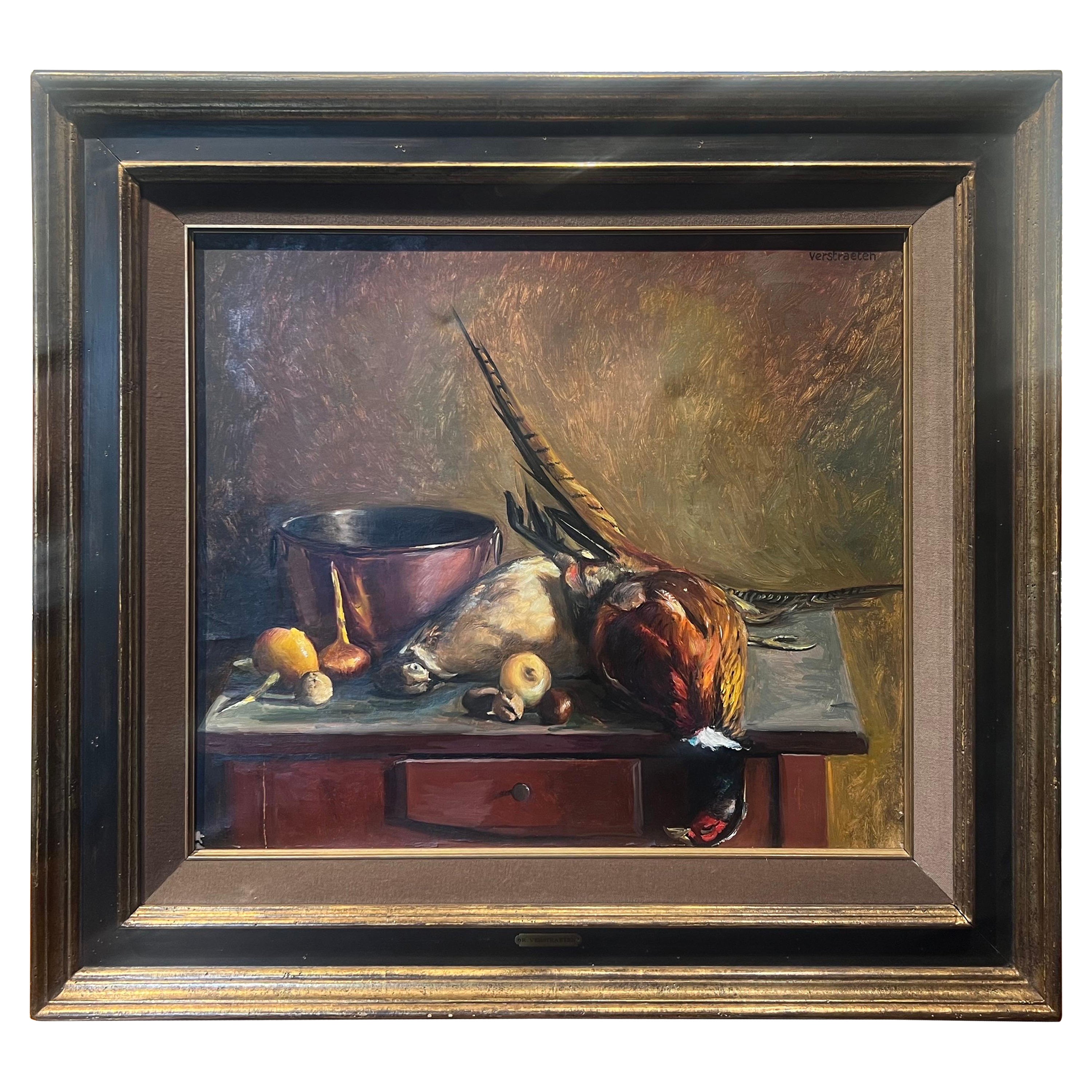 20th Century Belgian Oil on Canvas by Raymond Verstraeten 1874-1947 For Sale