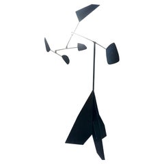 Mobile Stahlskulptur im Stil von Alexander Calder, 1980er Jahre Frankreich