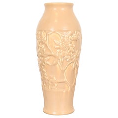 Antique Rookwood Pottery Arts & Crafts Large Glazed Ceramic Dogwood Decorated Vase, 1922