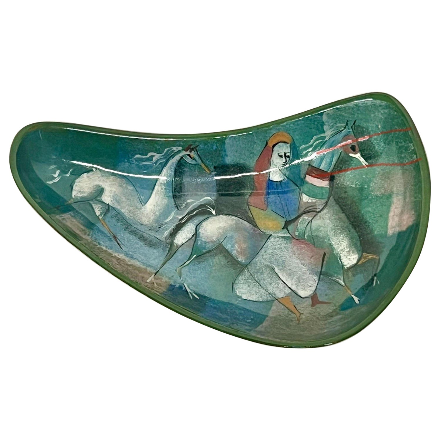 Vintage Polia Pillin Decorative Ceramic Tray  For Sale