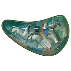 Antique Polia Pillin Decorative Ceramic Tray 