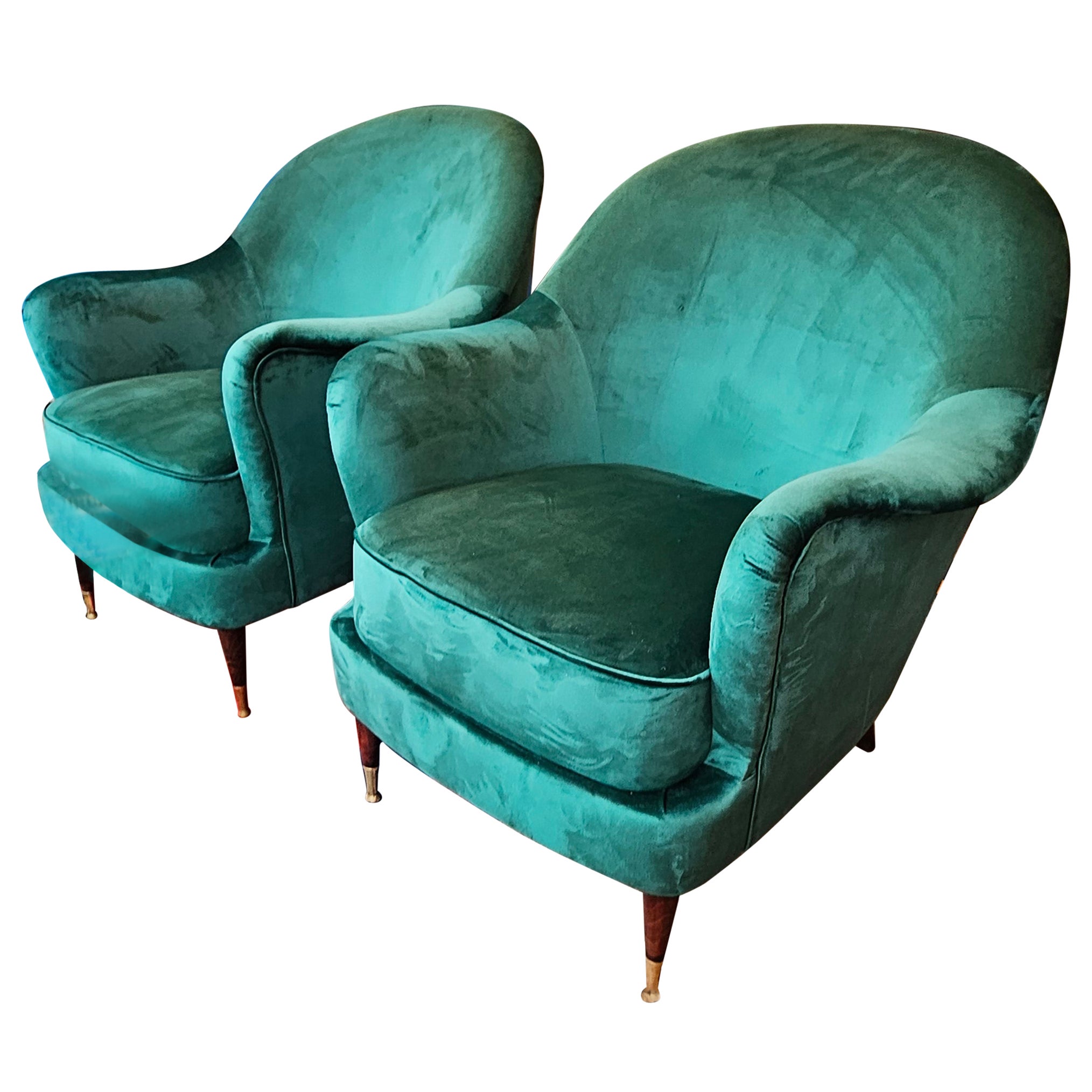Ico Parisi pair of armchairs For Sale