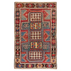 Tapis de mariage caucasien, le meilleur d'un petit groupe de tapis Sewan Kazak, daté de 1860