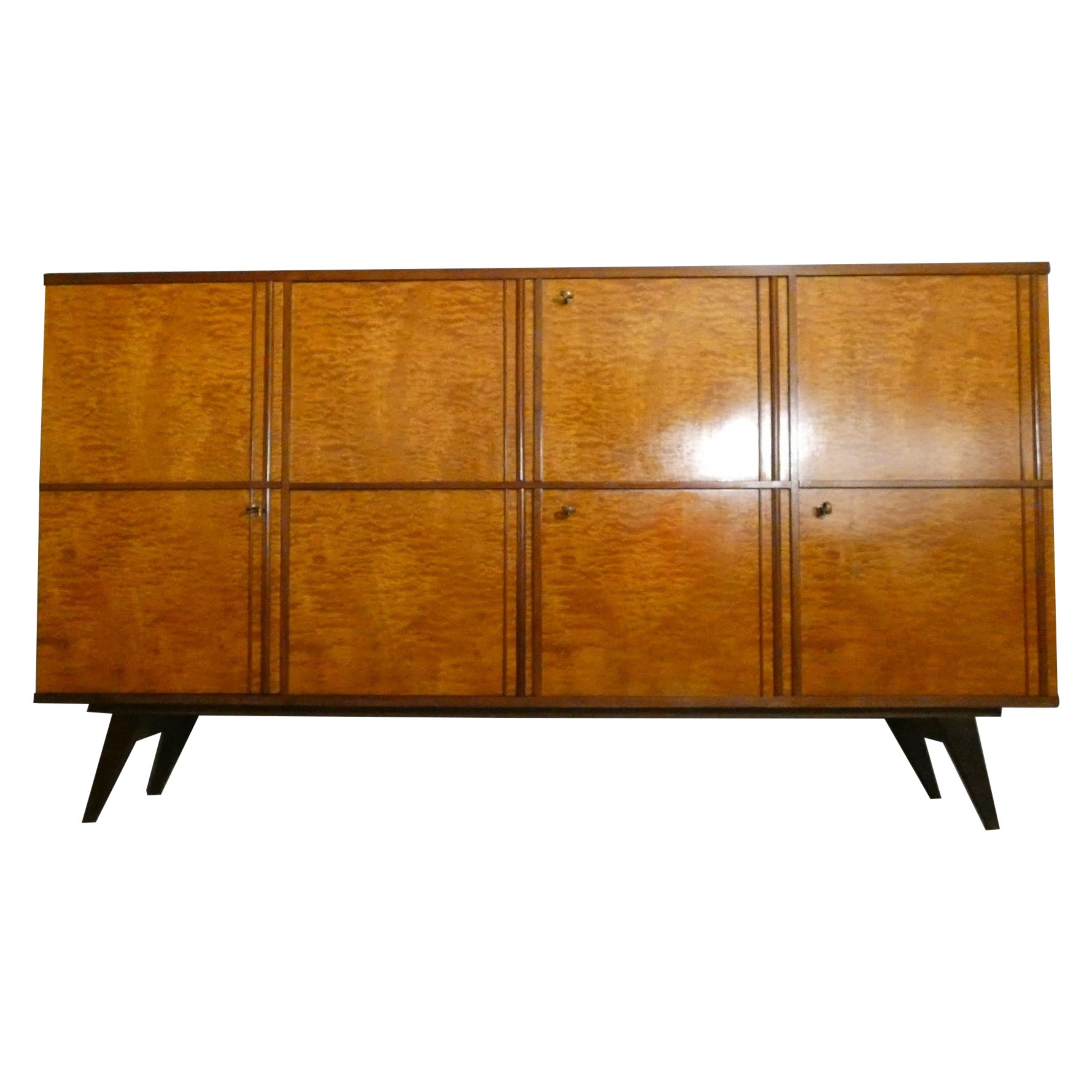 Teak sideboard with drawers, Italy 1970s For Sale