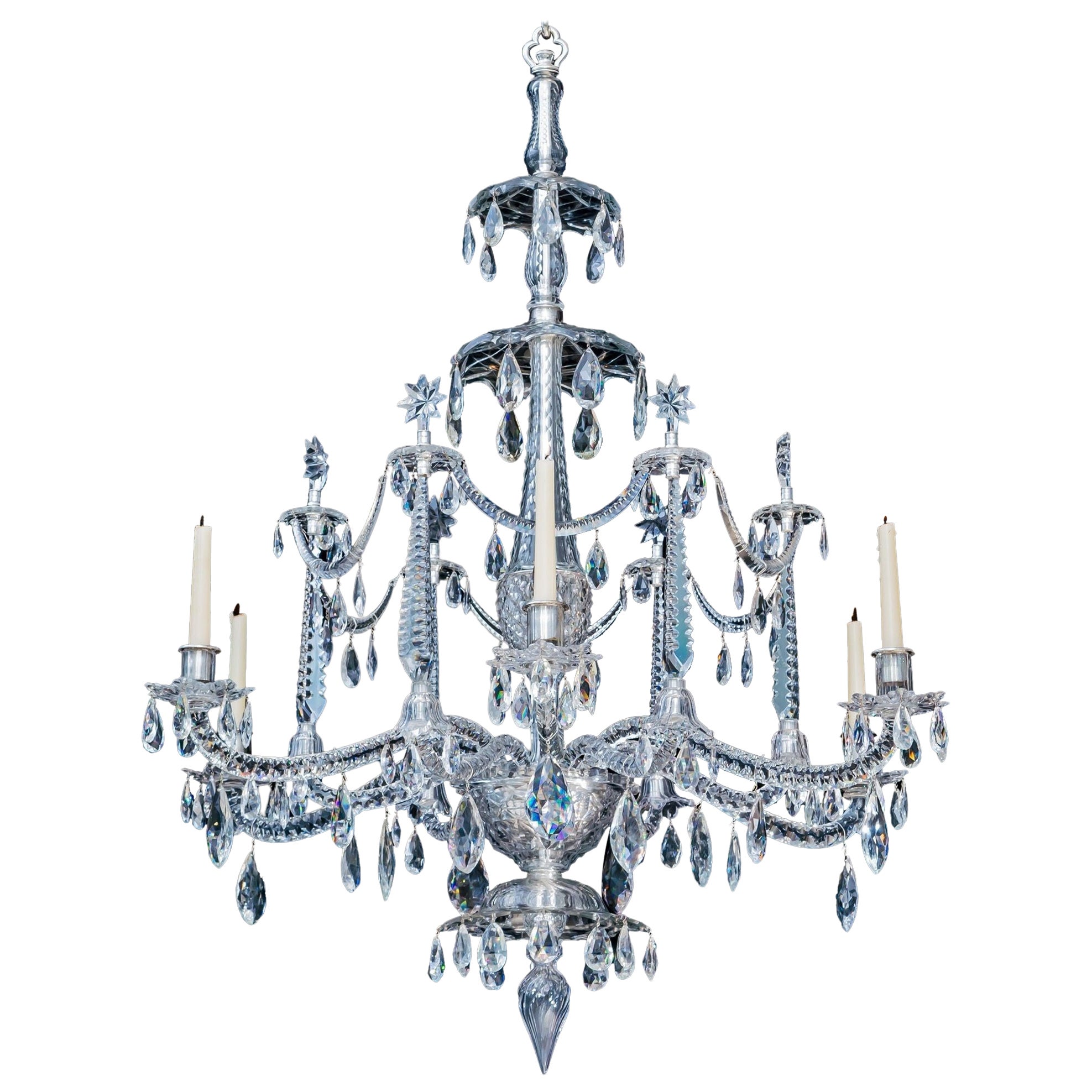 Highly Important George III Period Chandelier by Christopher Haedy