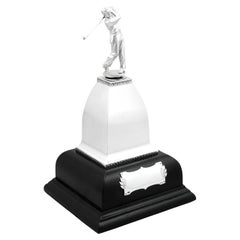 Antique Sterling Silver Golf Presentation Trophy