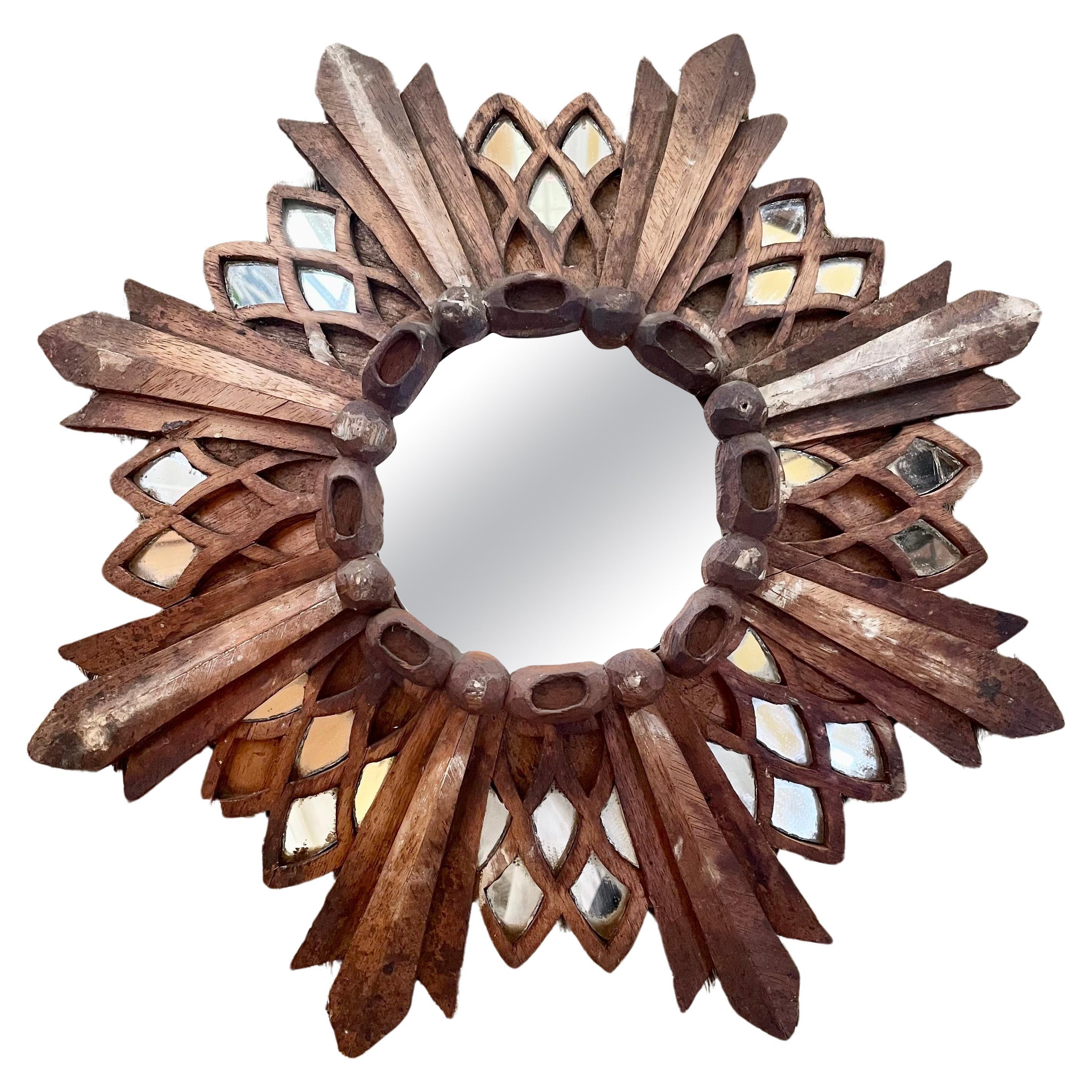 Spanish Sunburst Mirror For Sale