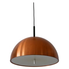 Vintage Elegant Mid-Century Modern Copper Pendant Lamp by Staff & Schwarz Germany 1960s