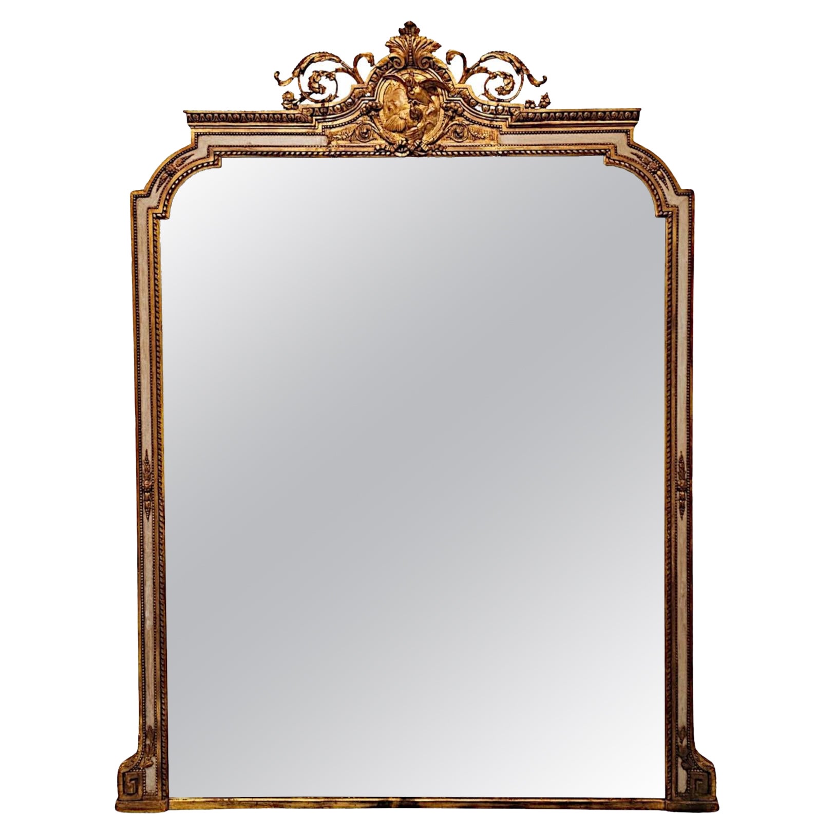 An Exceptionally Rare 19th Century Giltwood Mirror by 'Lamb of Manchester' For Sale