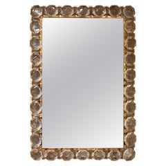 Retro Brass And Crystal Mirror By Palwa