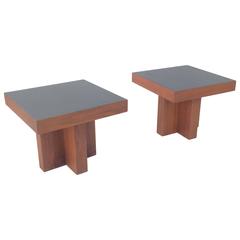 Pair of Walnut Side Tables by Adrian Pearsall