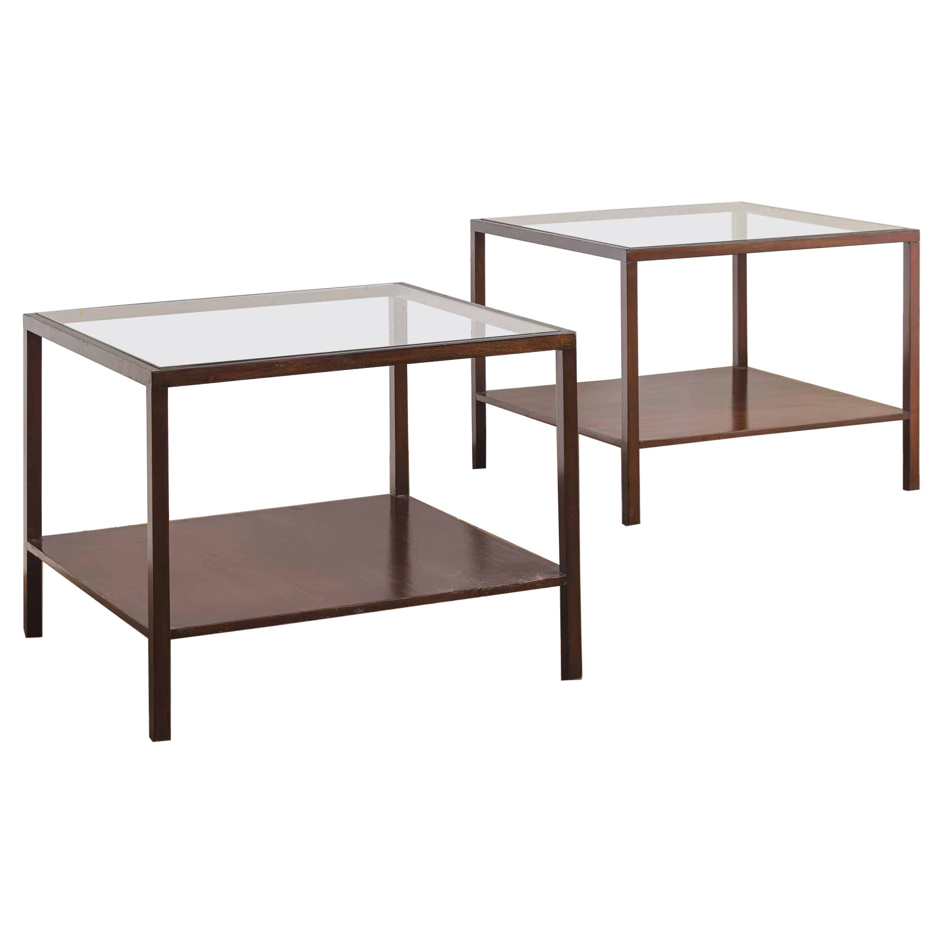Pair of side tables by Joaquim Tenreiro For Sale