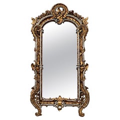 Grand miroir chinois en bois doré de style Chippendale Att. À Smith & Smith